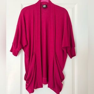 Open front cardigan with slouchy pockets